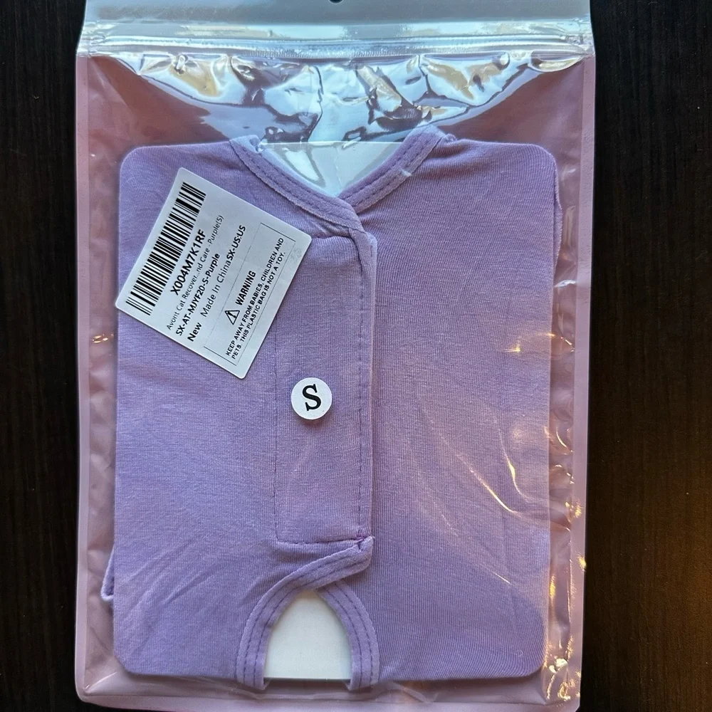 Cat Recovery Bodysuit | Purple | Small